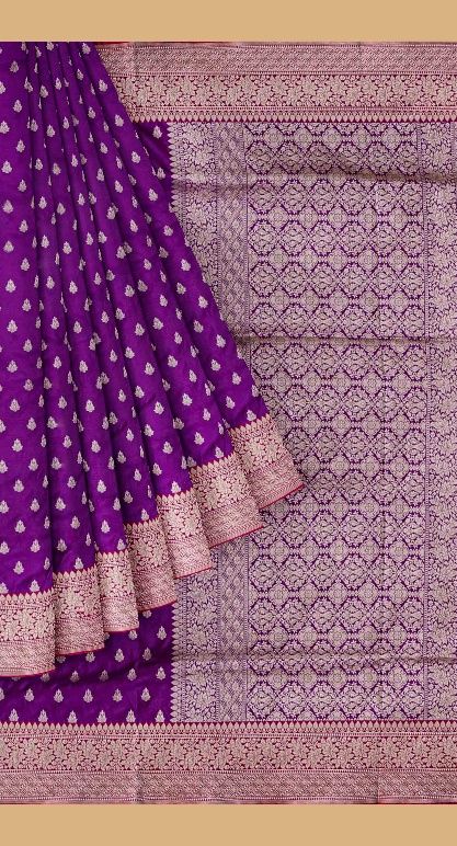 Banarasi Silk Purple PJ03253